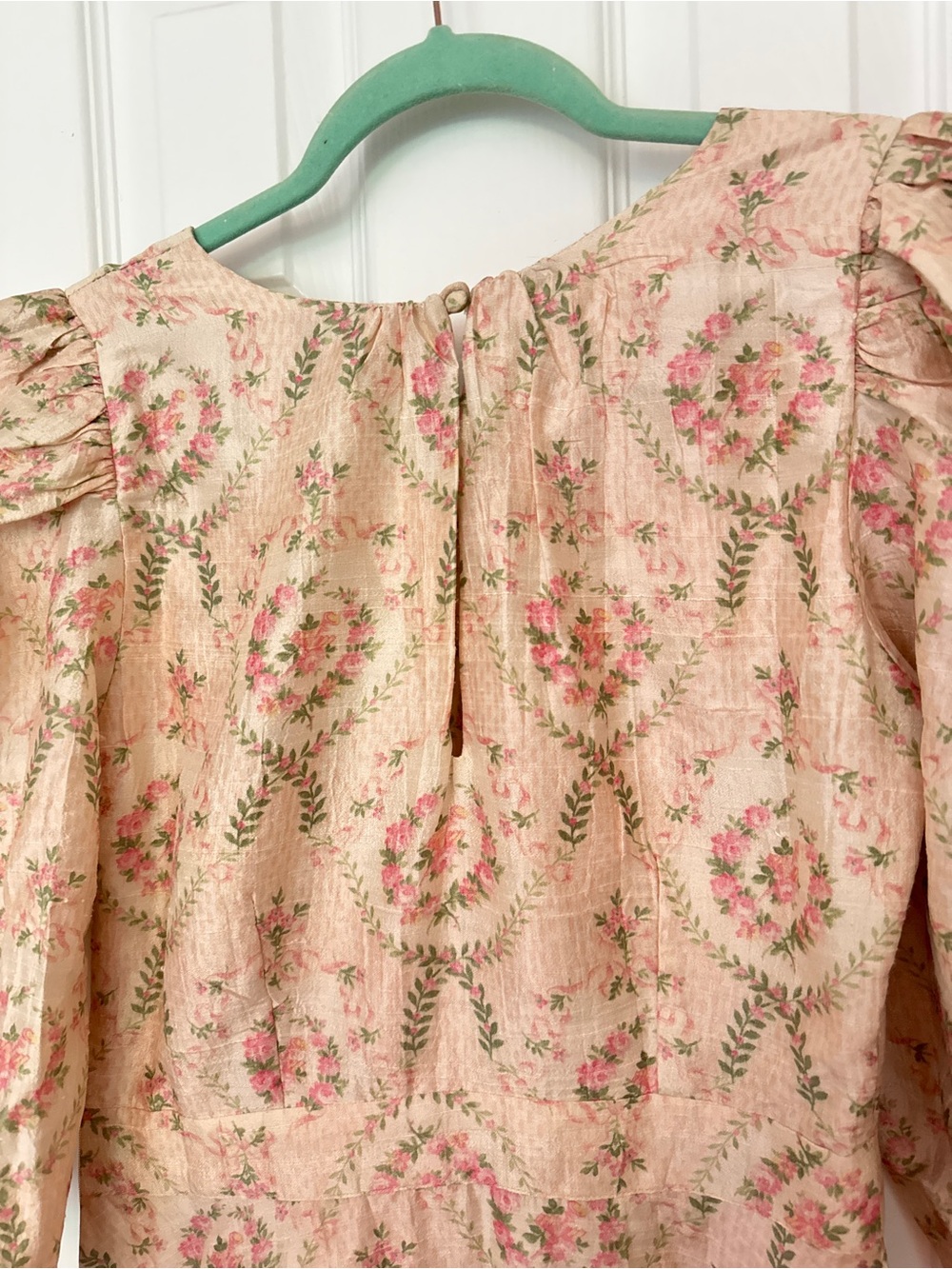 LoveShackFancy Cream and Pink Rococo Dress - Picture 7 of 12